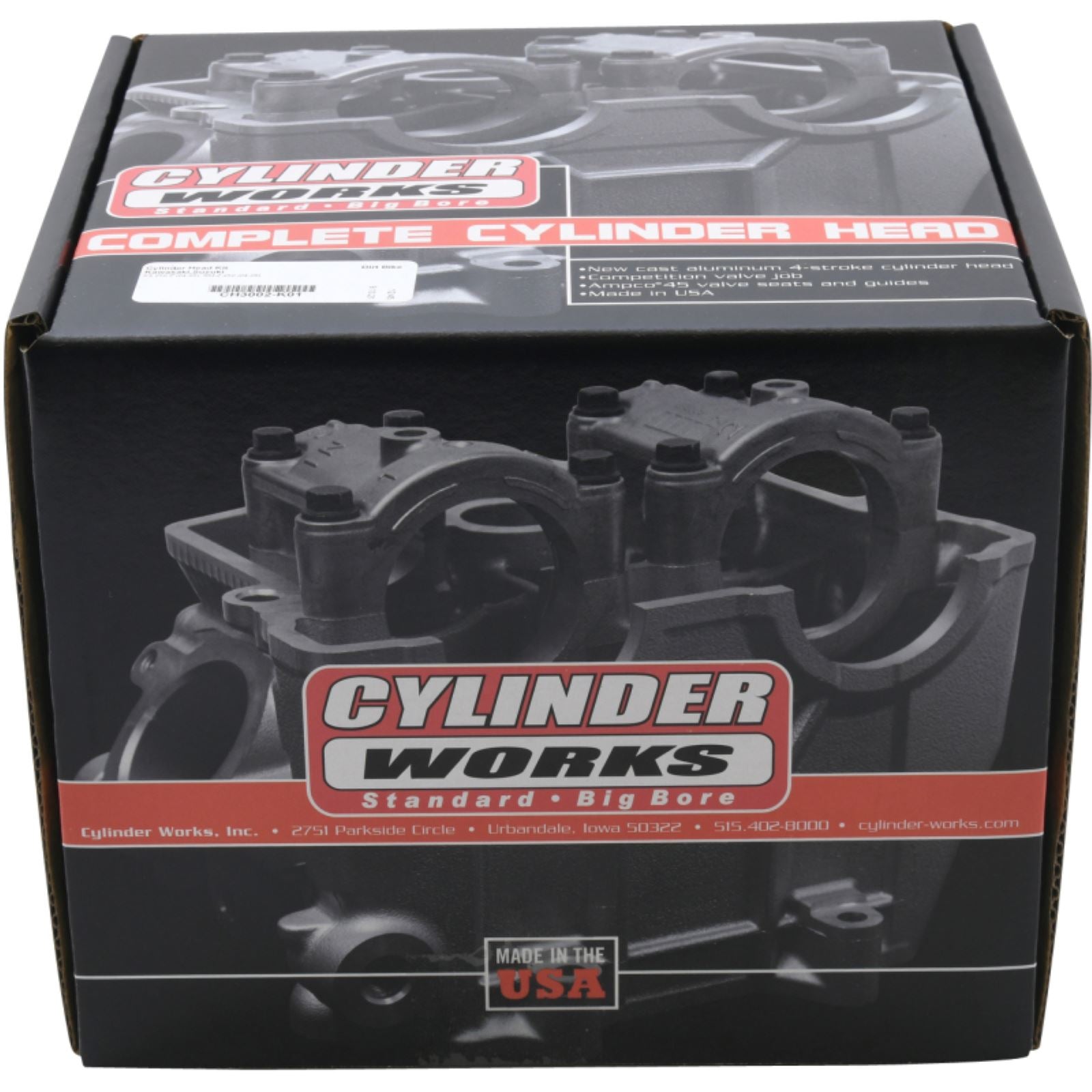 Cylinder Works Replacement Cylinder Head KX250F '04-05 RMZ250 '04-06 [MPN: CH3002-K01]_1617434
