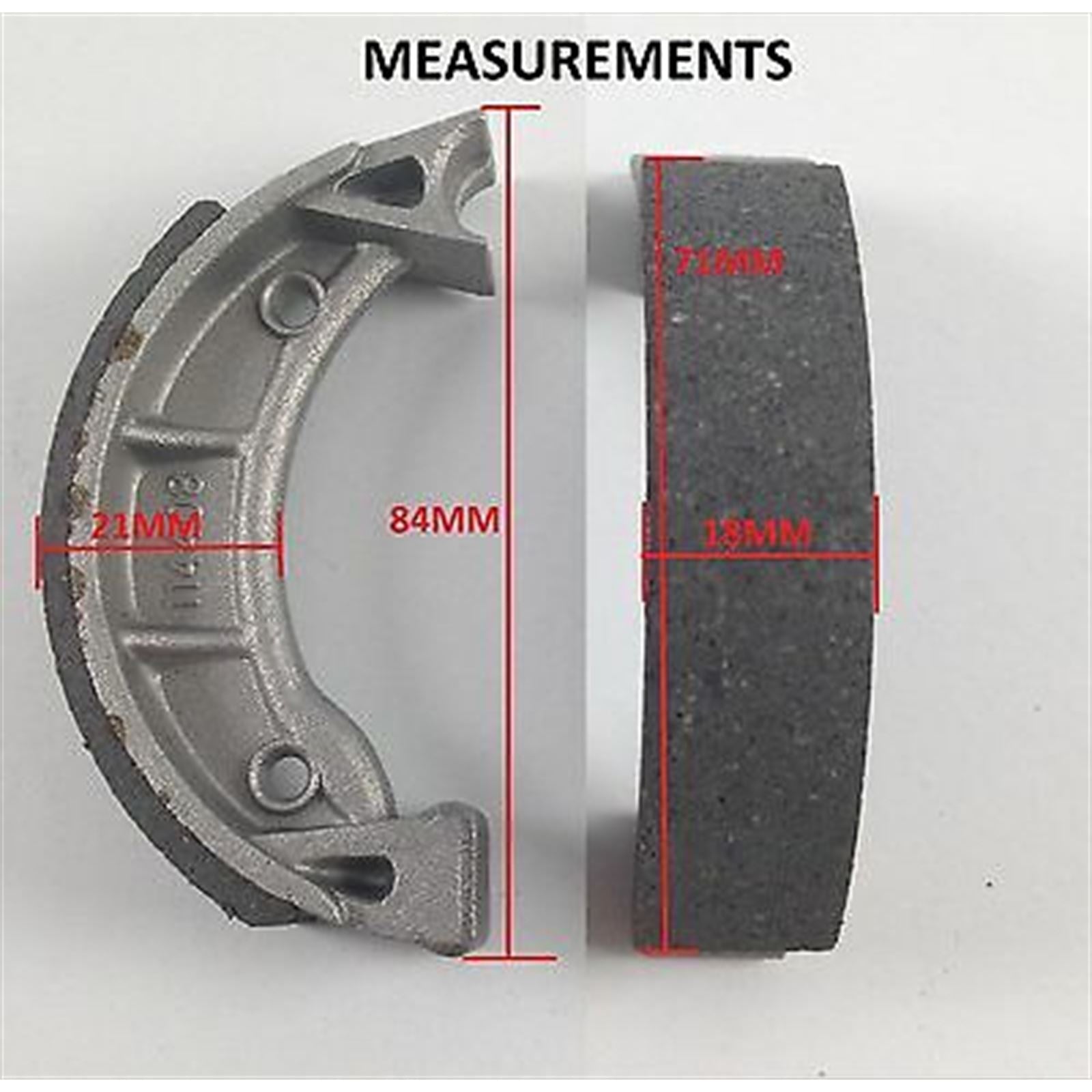 2FastMoto Tomos Brake Shoe Pads 90mm x 18mm  211.071_636654