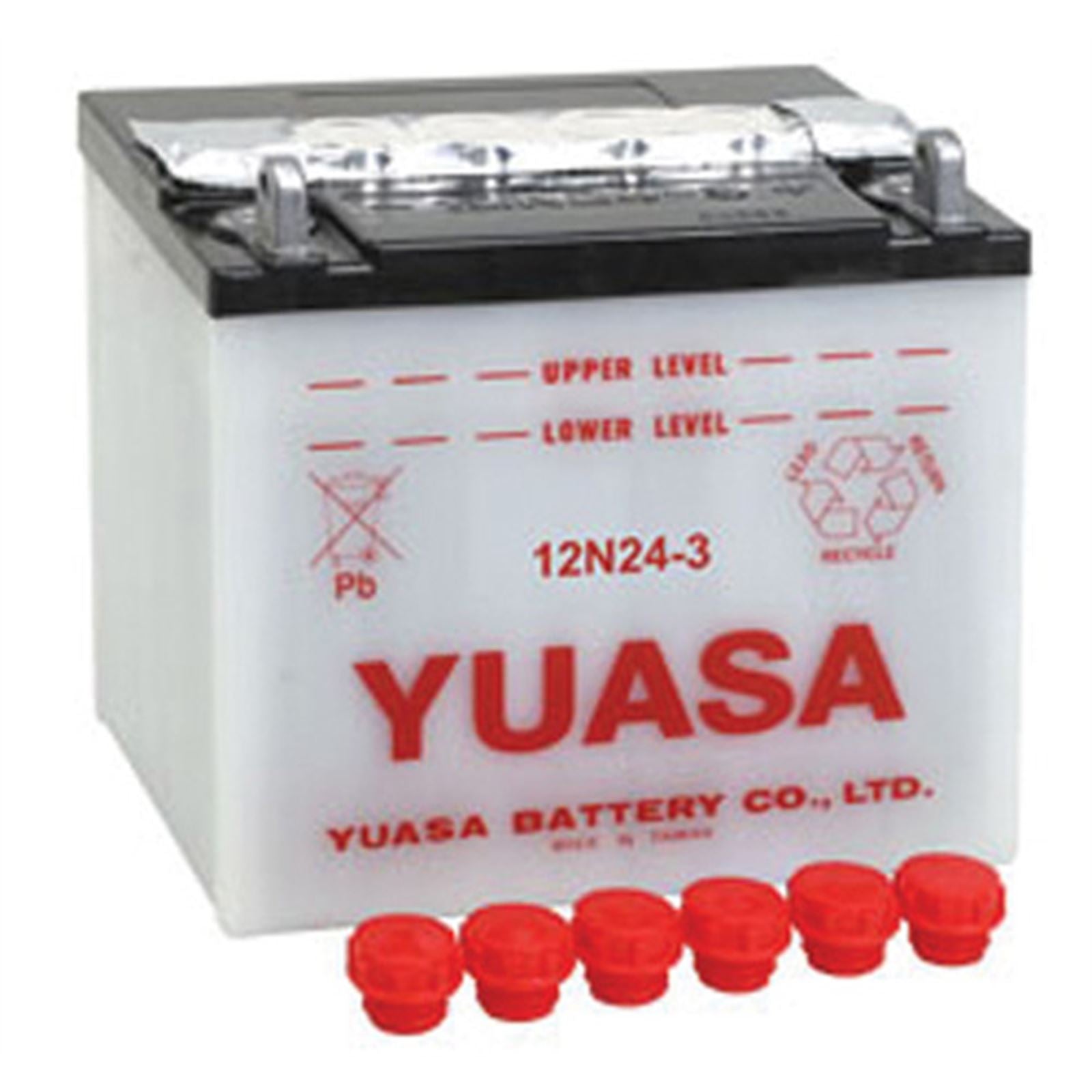 Yuasa Battery 12N24-3 for BMW Conventional electrolyte Sold Separately YUAM2224D_555220