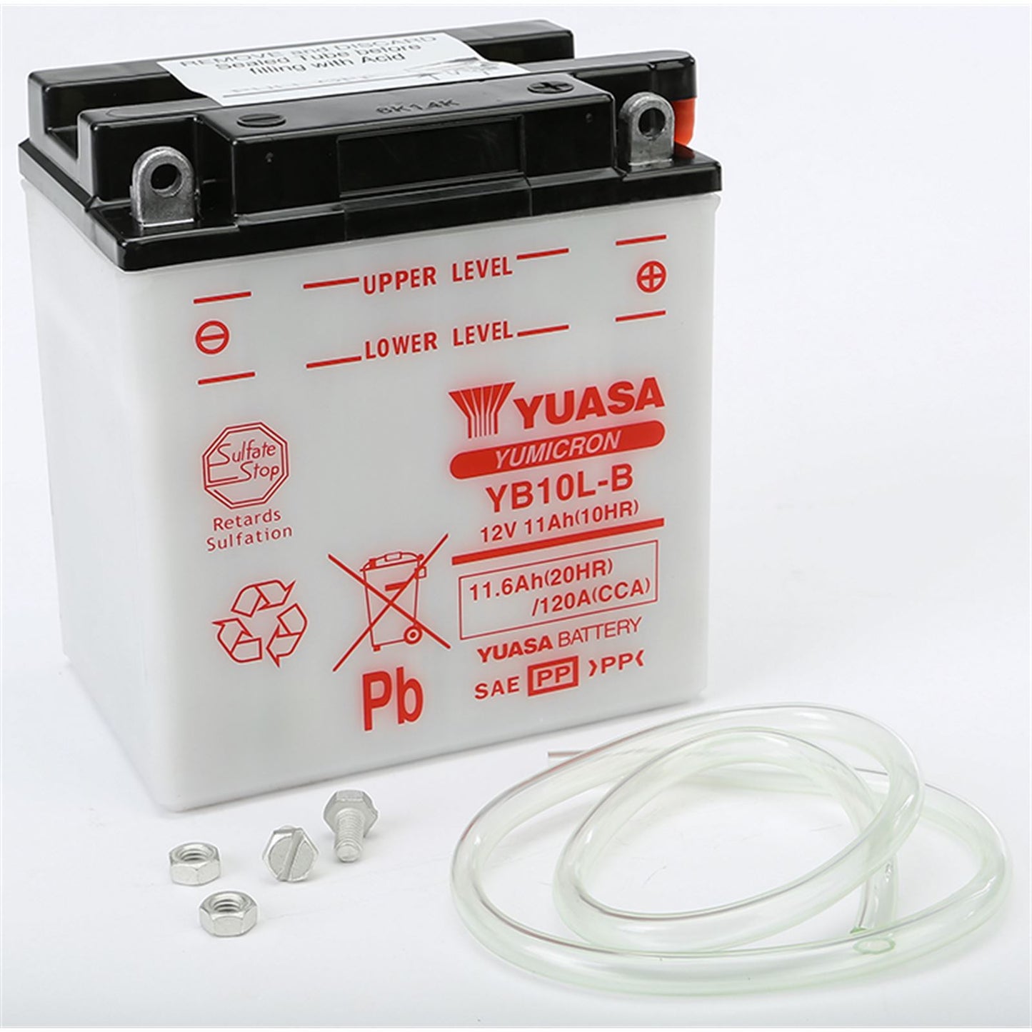 Yuasa Battery YB10L-B Conventional electrolyte Sold Separately YUAM221LB_25397