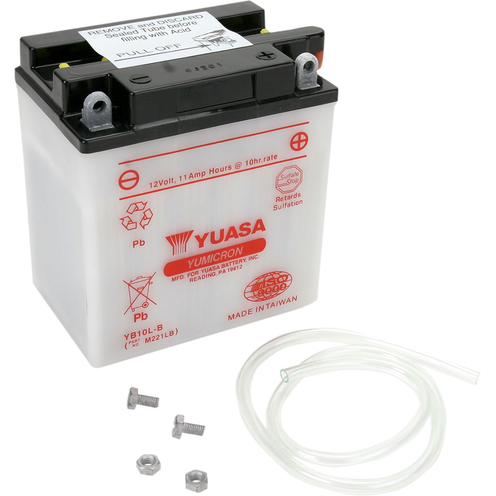 Yuasa Battery YB10L-B Conventional electrolyte Sold Separately YUAM221LB_501474