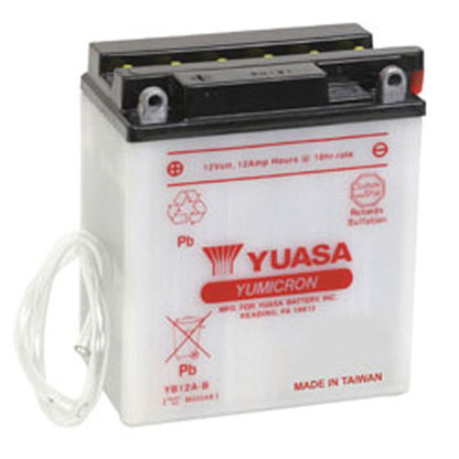 Yuasa Battery YB12A-B Conventional electrolyte Sold Separately YUAM222AB_555226