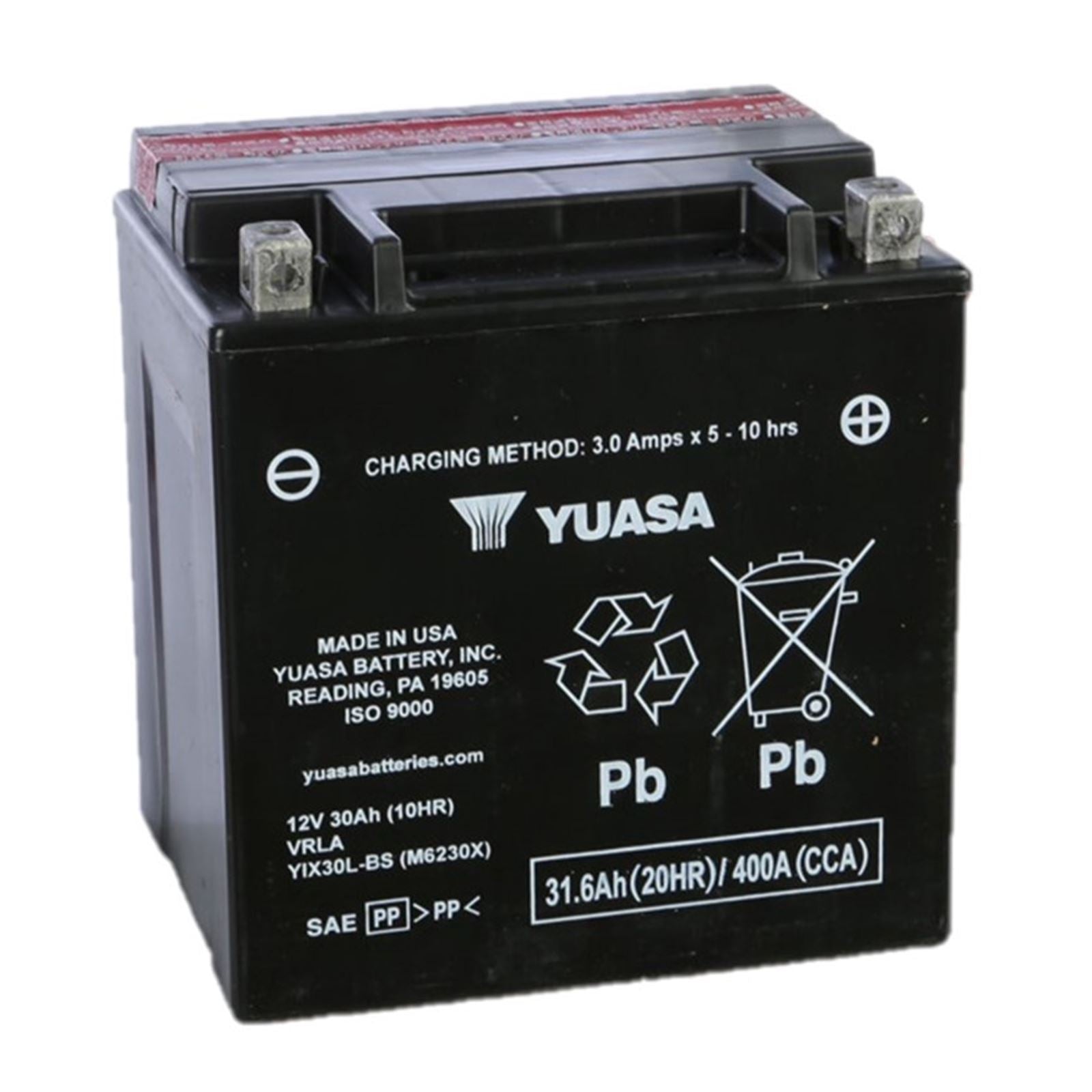 Yuasa Battery YIX30L-PW Maintenance Free YUAM7230L-PW_1513305