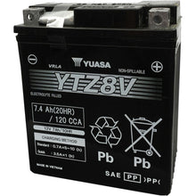 Yuasa Battery YTZ8V Sealed Factory Activated YUAM728ZV_501393