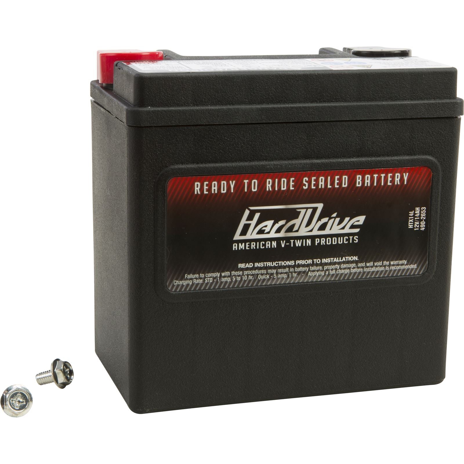 Harddrive Battery YTx14L 240CCA Factory Activated Sealed AGM HVT-3-FP_25433