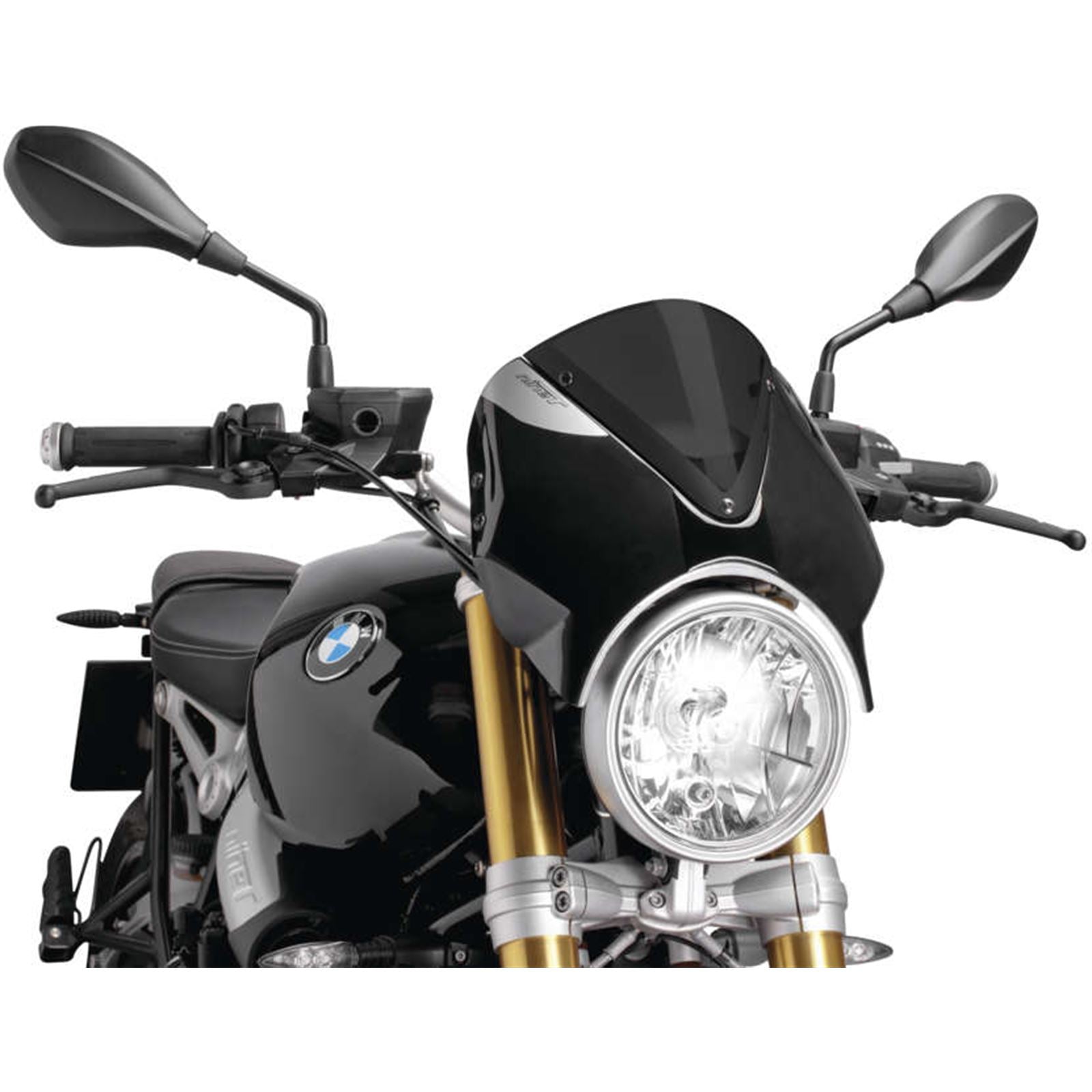 Puig Windscreen Retrovision Black/Dark Smoke 7012F_26928