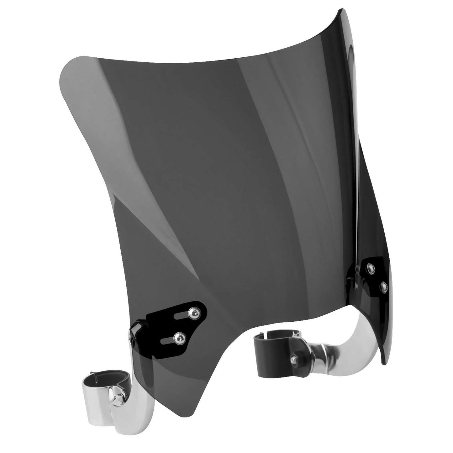National Cycle Mohawk Windshield Dark Tint Chrome Hardware 44-51mm OD N2841-001_27015