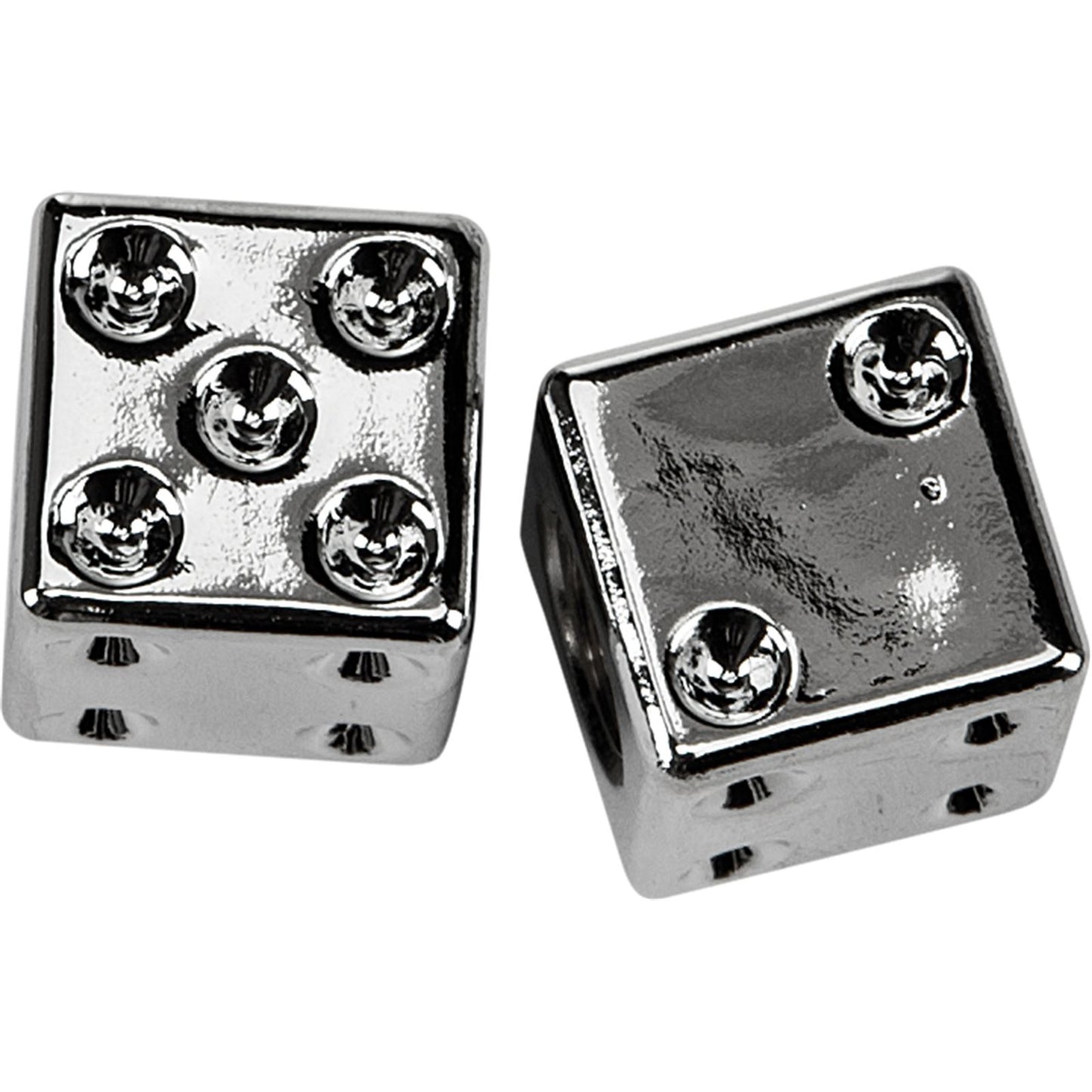 Harddrive Valve Stem Caps Chrome  Dice W99-6217C(2)_27768