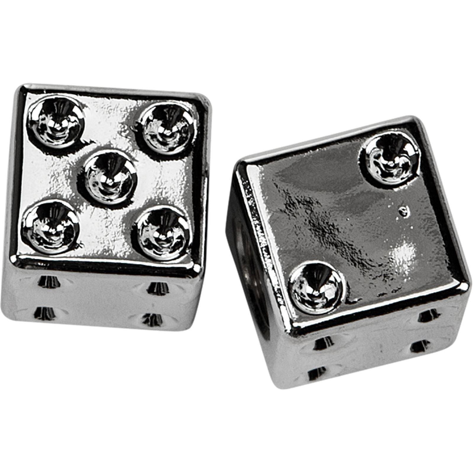 Harddrive Valve Stem Caps Chrome  Dice W99-6217C(2)_27768