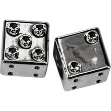 Harddrive Valve Stem Caps Chrome  Dice W99-6217C(2)_27768