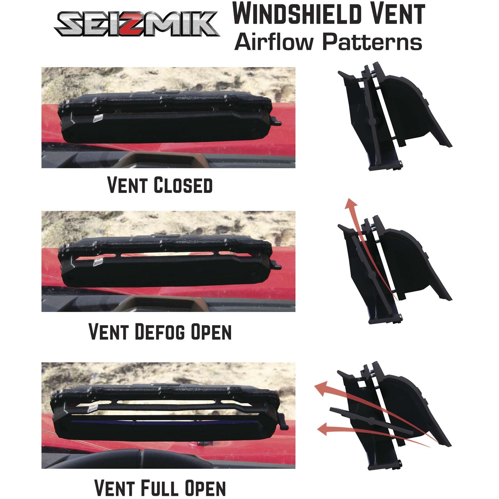 Seizmik Versa-Vent Acrylic Windshield 25019_28264