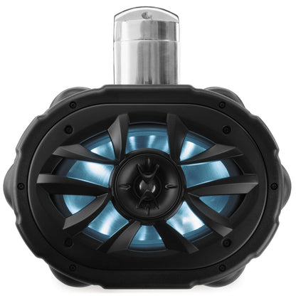 Boss Audio 600W 6"x9" RGB Speaker Led Black with 4-Way Cage Mount - 1-Piece MRWT69RGB_28456