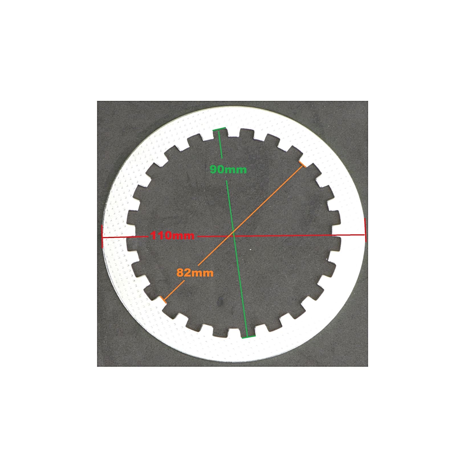 2FastMoto Steel Clutch Plate for Honda Motorcycles, Dirt Bikes 22311-KN4-680_620574