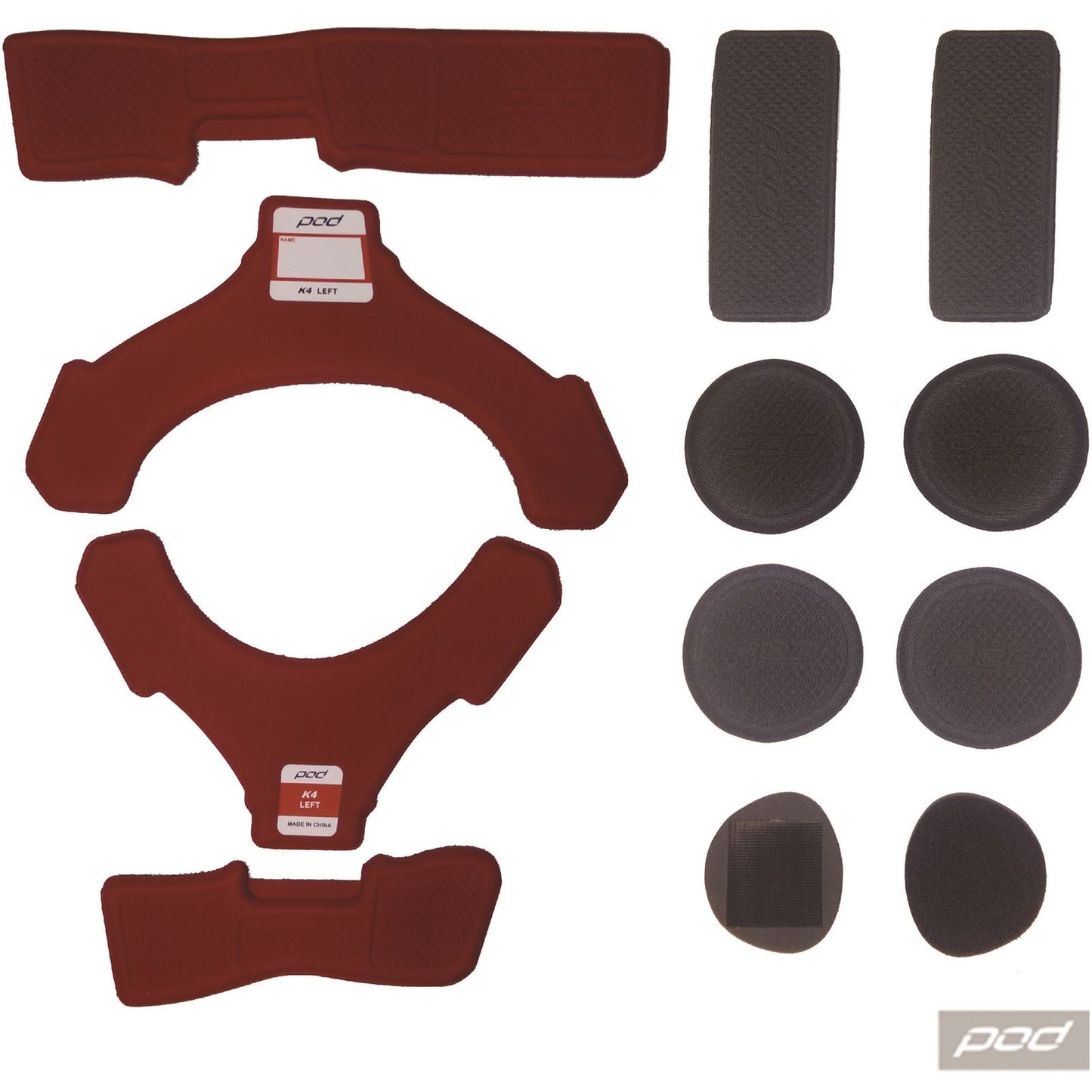 POD Active K4 Mx Pad Set Red Left KP440-066-OS_28966