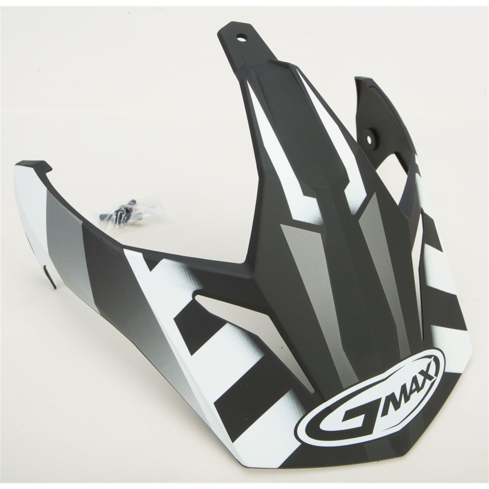 GMax Visor with Screws Trekka GM-11 Matte Black/White G011056_30564