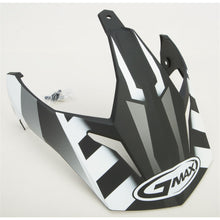 GMax Visor with Screws Trekka GM-11 Matte Black/White G011056_30564