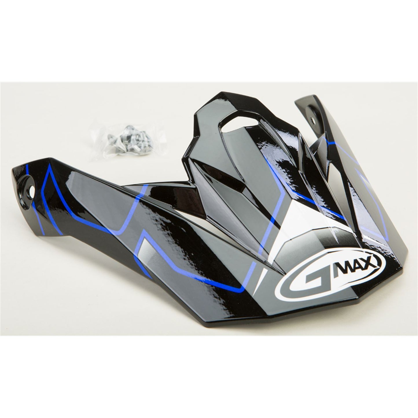 GMax Visor with Screws Step MX-86 Black/Blue G086039_30592