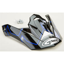 GMax Visor with Screws Step MX-86 Black/Blue G086039_30592
