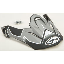 GMax Visor with Screws Step MX-86 Dark Silver/White G086018_30593