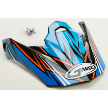 GMax Visor with Screws Raz  MX-86 Blue/Hi-Vis Orange G086012_30596