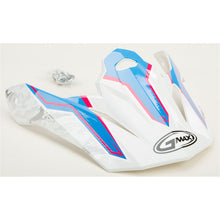 GMax Visor with Screws Pink Ribbon Riders White/Pink/Blue MX-86 G086037_30598