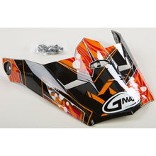 GMax Visor with Screws Hooper MX-46Y Black/Orange - YS-YL  G046861_30692