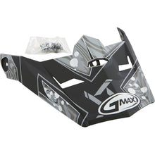 GMax Visor with Screws Hooper MX-46Y Matte Black/Dark Silver - YS-YL  G046863_30695