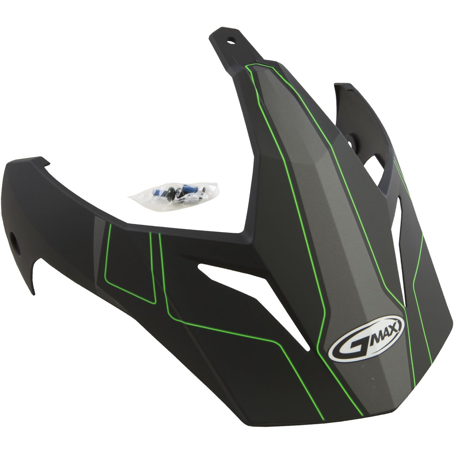 GMax Visor with Screws Expedition Matte Black/Hi-Vis Green GM-11 G011091_30698