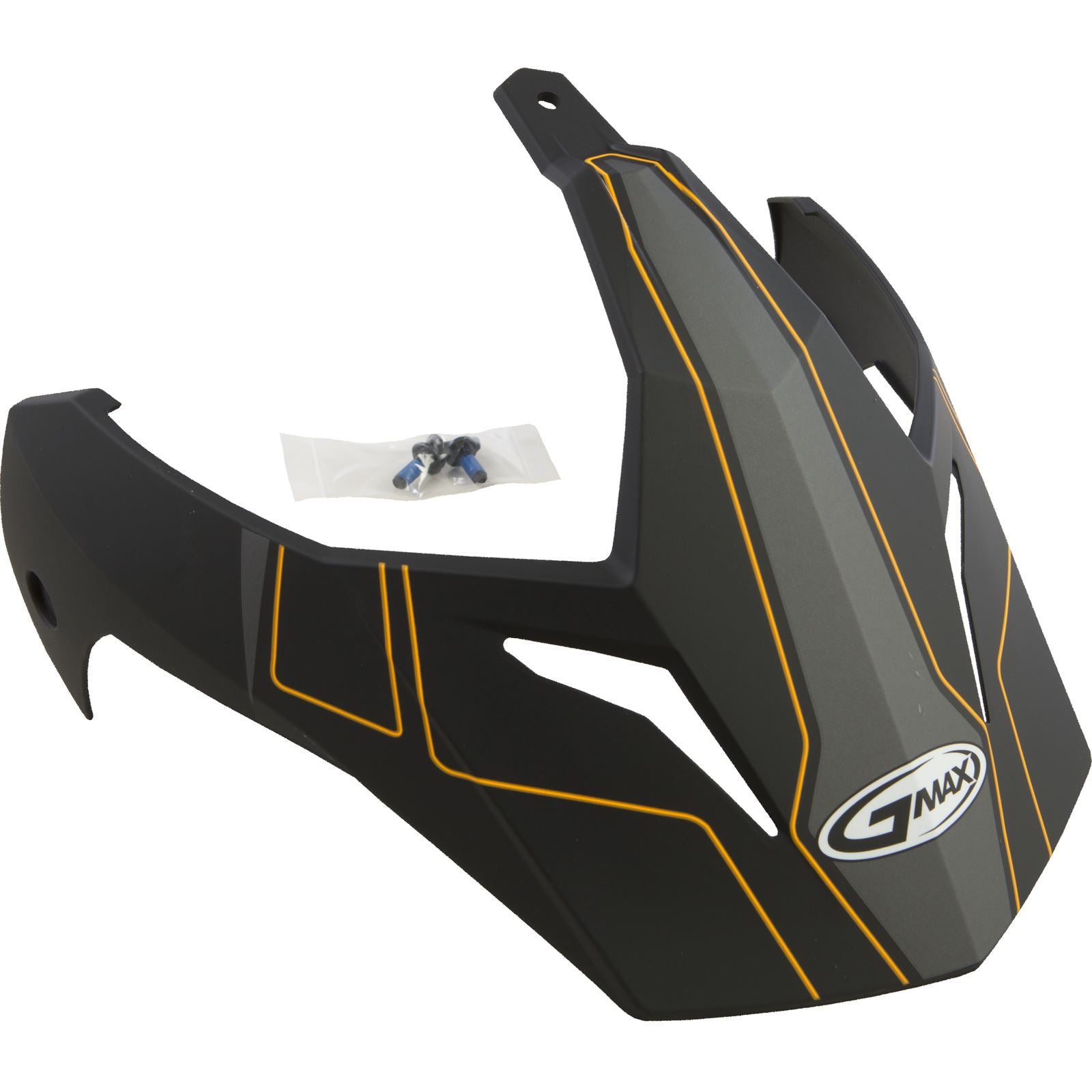 GMax Visor with Screws Expedition Matte Black/Hi-Vis Orange GM-11 G011093_30700