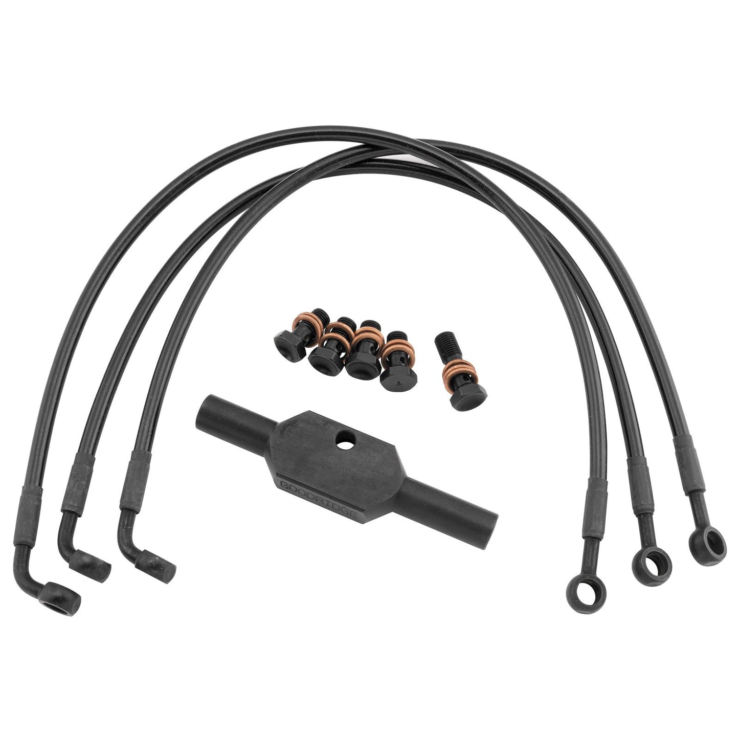 Goodridge Ebony Tri Front Kit FXDF 08-17 [MPN: HD0097-3FPBK/BK]_32274