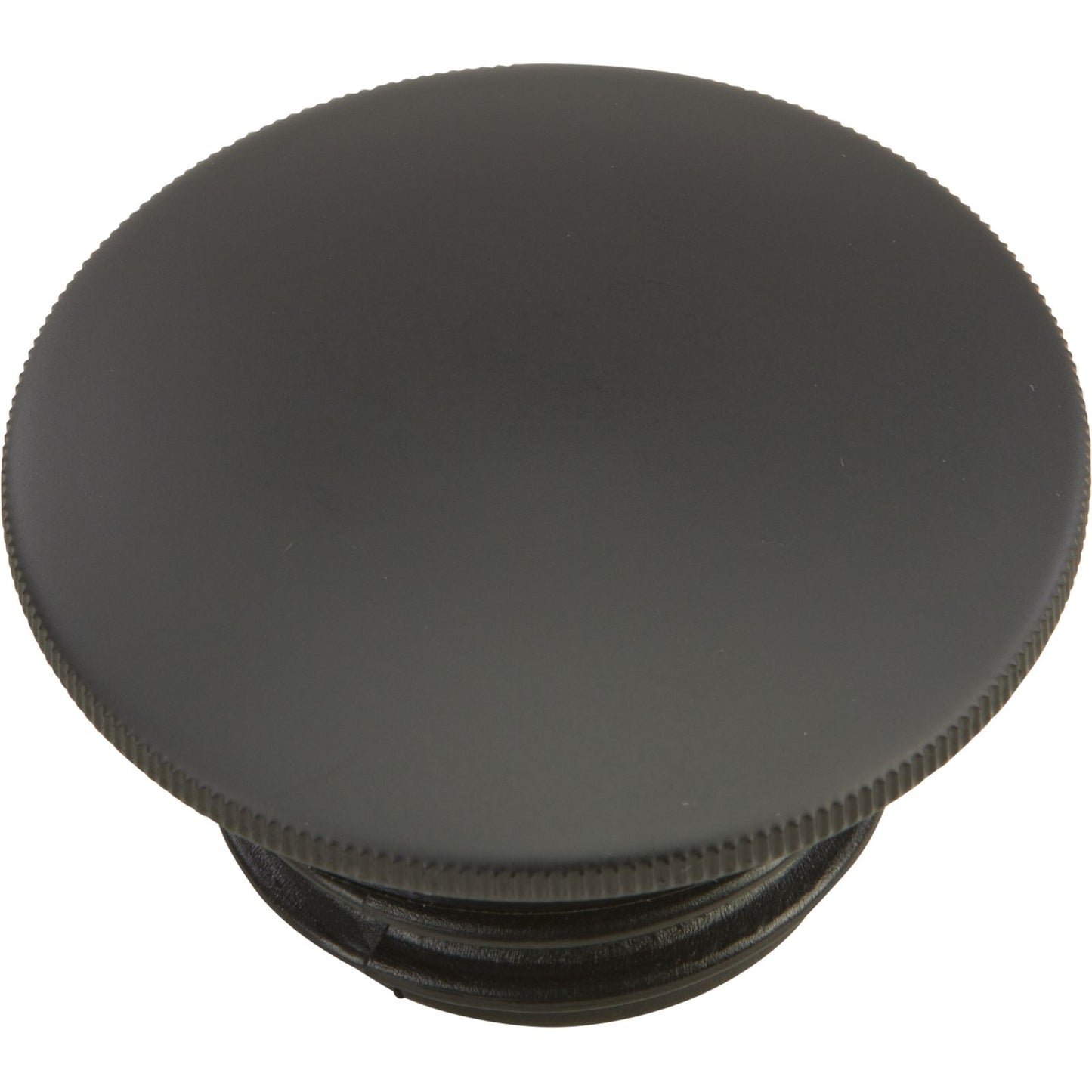 Harddrive Gas Cap Screw-In Smooth Vented Matte Black 012572_32553