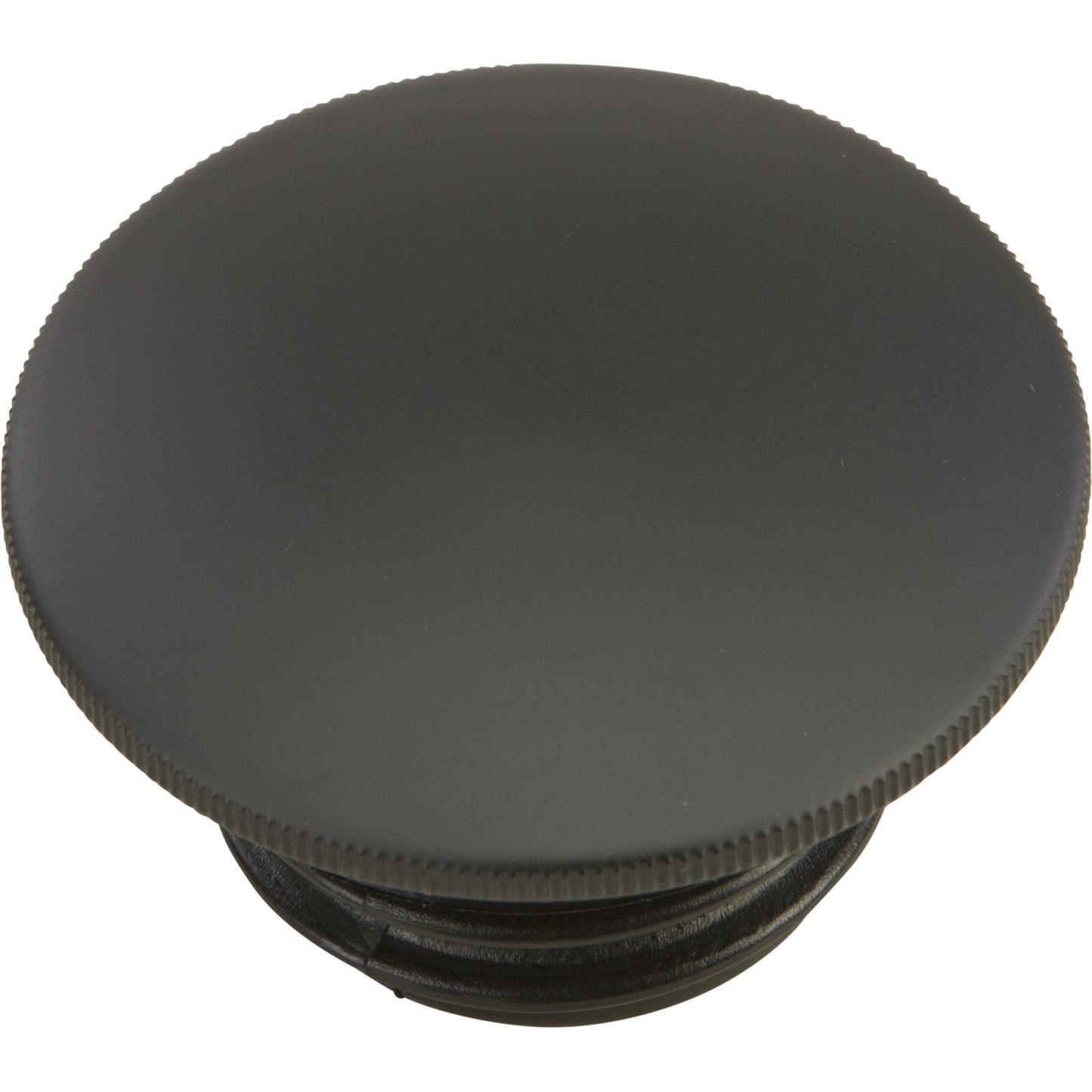Harddrive Gas Cap Screw-In Smooth Vented Matte Black 012572_1479328
