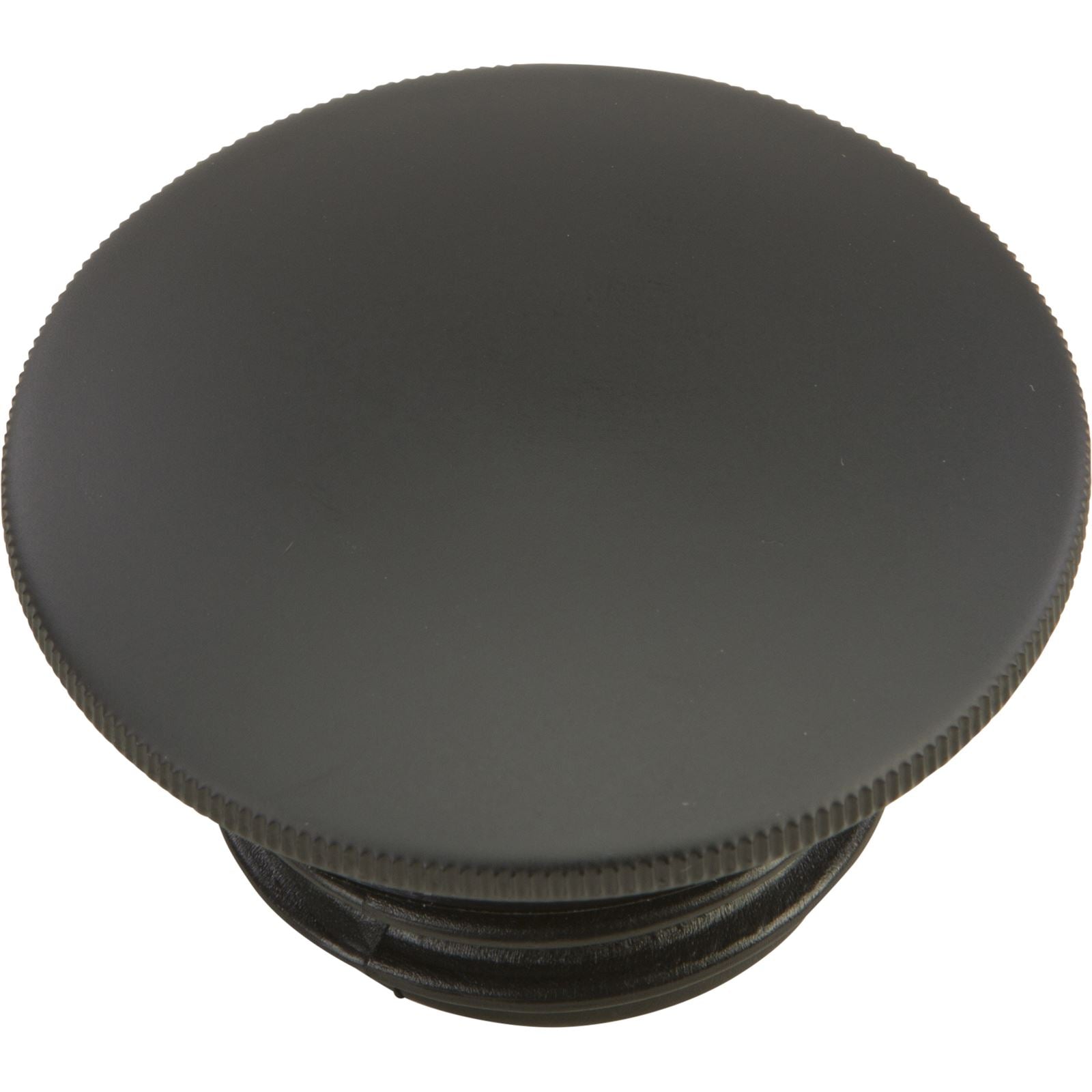Harddrive Gas Cap Screw-In Smooth Vented Matte Black 012572_1479328