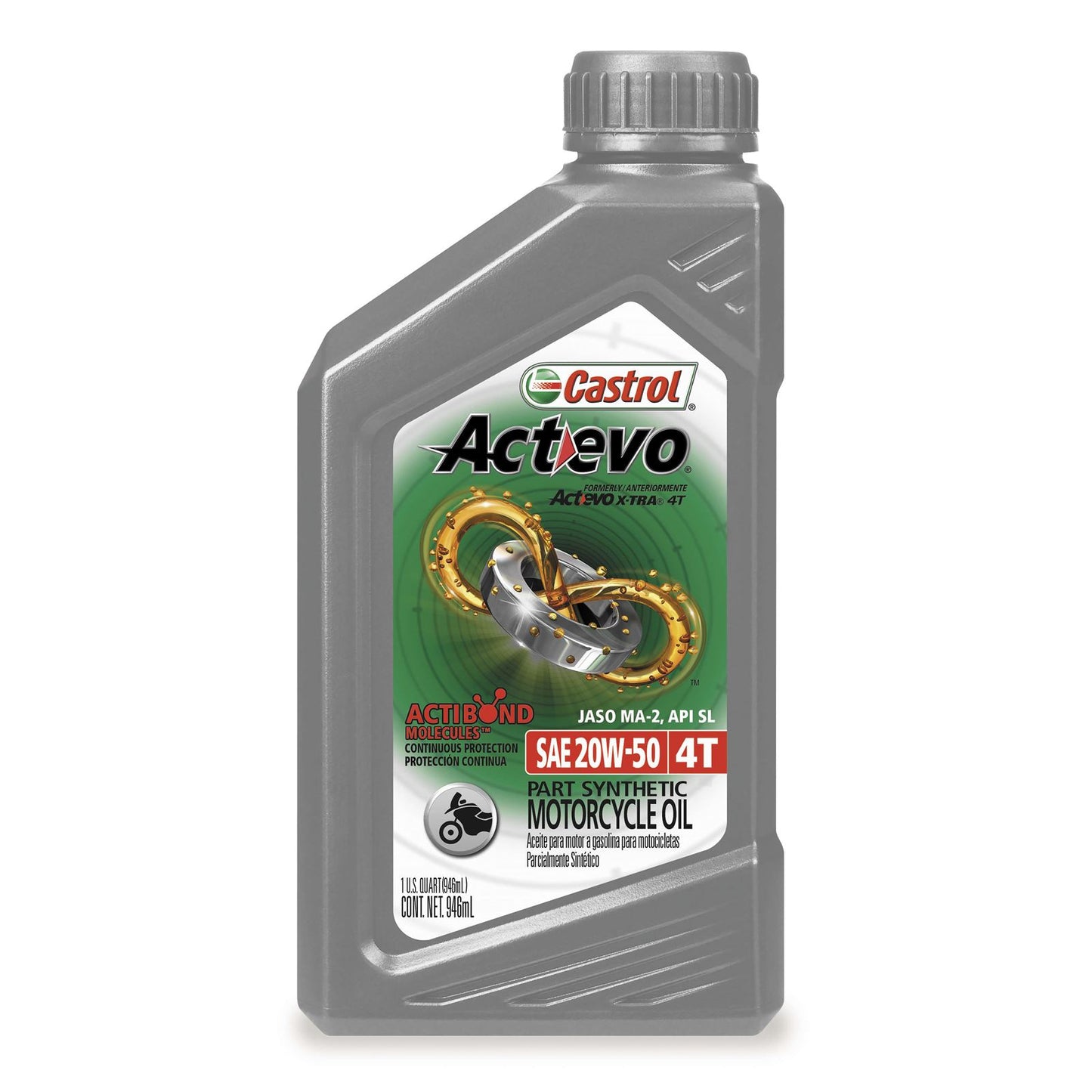 Castrol Part Synthetic Oil 20W50 4T - 1/Quart [MPN: 06139]_32769