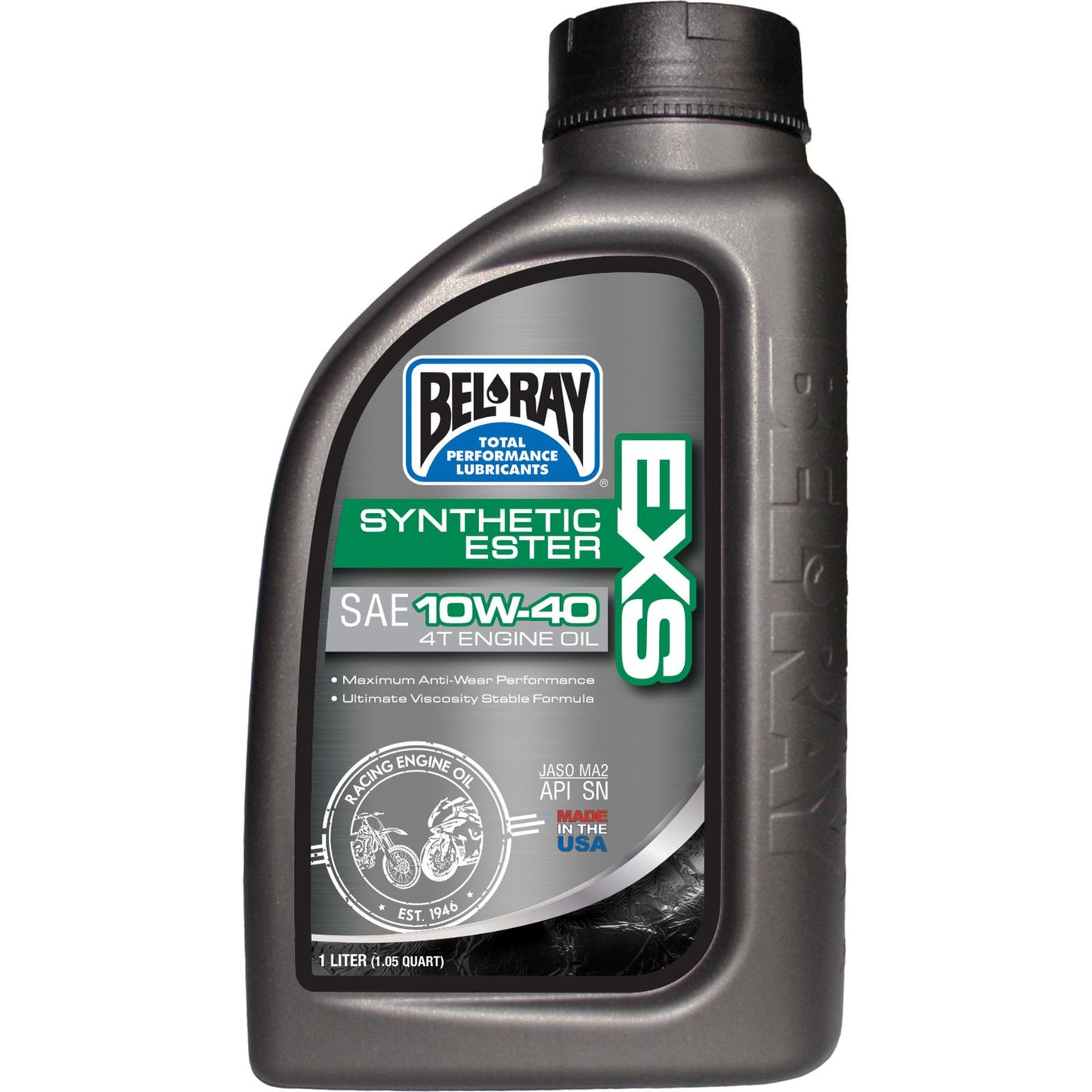 Bel-Ray EXS Full Synthetic Ester 4T Engine Oil 10W-40 - 1/Liter [MPN: 99161-B1LW]_32855