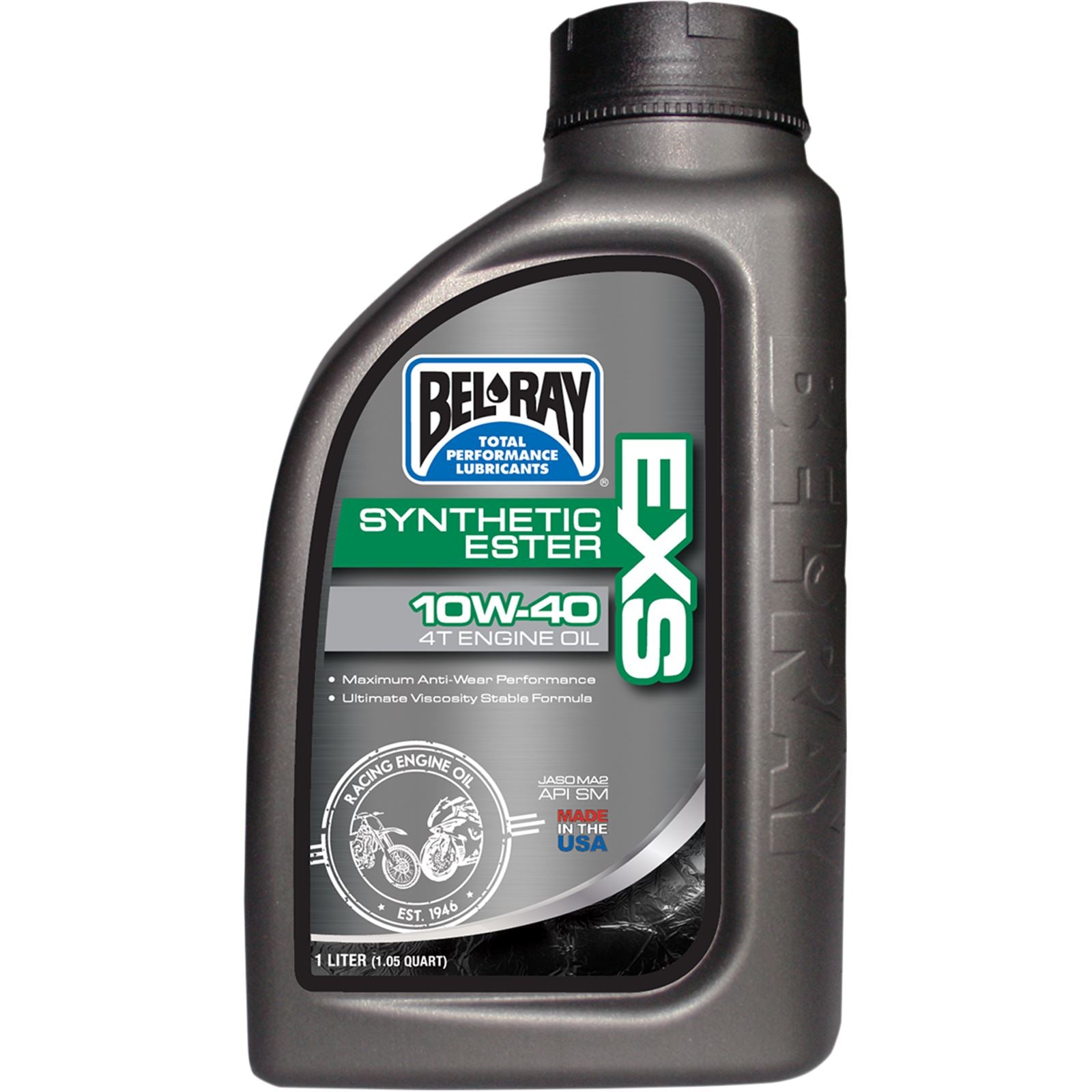 Bel-Ray EXS Full Synthetic Ester 4T Engine Oil 10W-40 - 1/Liter [MPN: 99161-B1LW]_350715