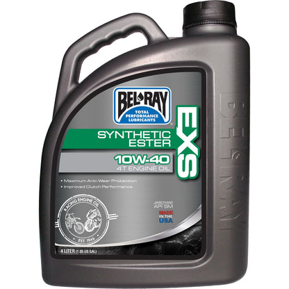 Bel-Ray EXS Full Synthetic Ester 4T Engine Oil 10W-40 - 4/Liter [MPN: 99161-B4LW]_32856