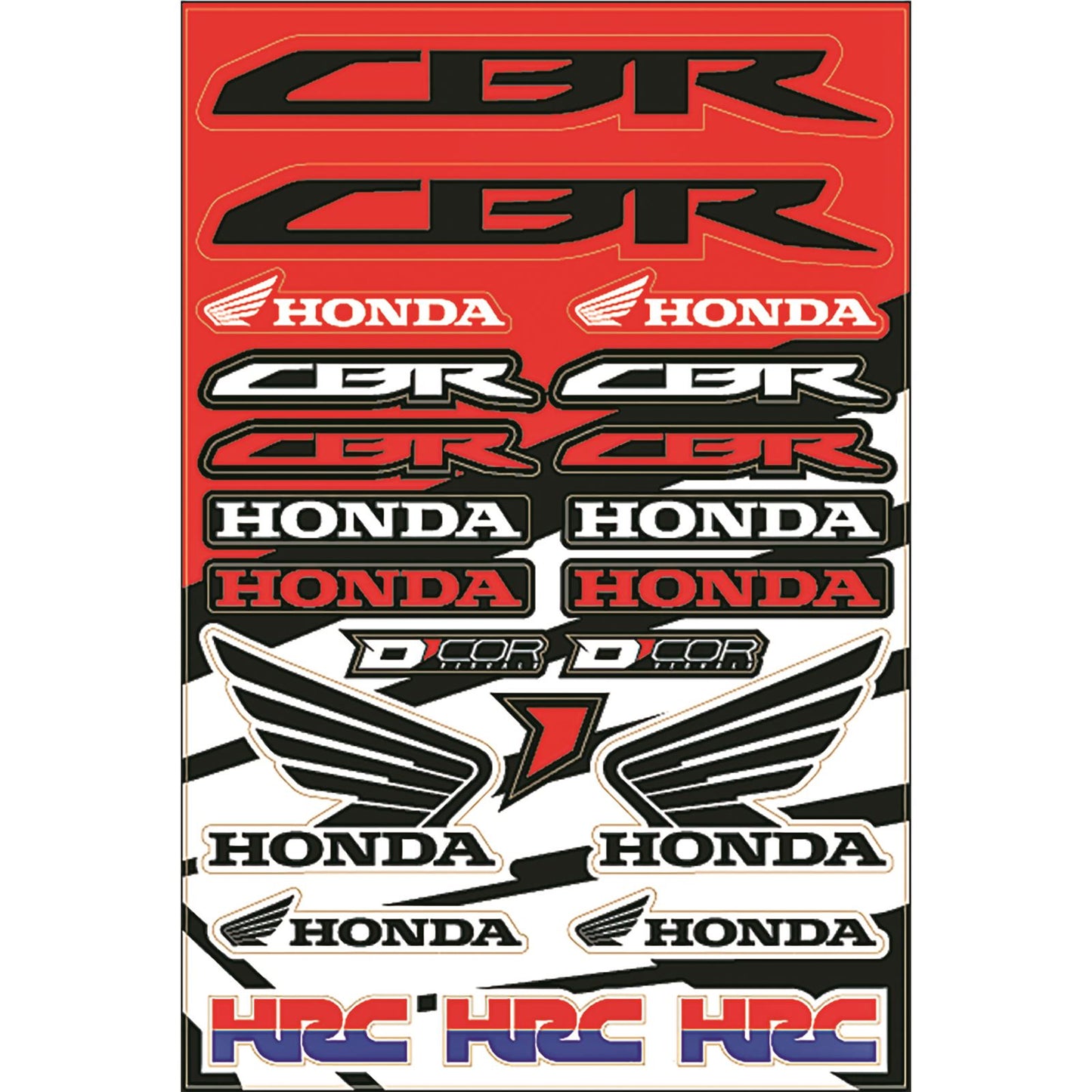 D'Cor Street Decal Sheet for Honda [MPN: 40-10-102]_33087