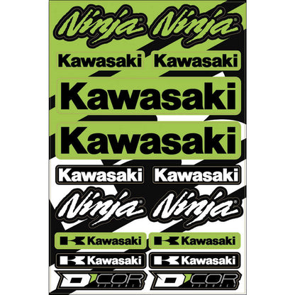 D'Cor Fits Kawasaki  Street Decal Sheet [MPN: 40-20-102]_33110