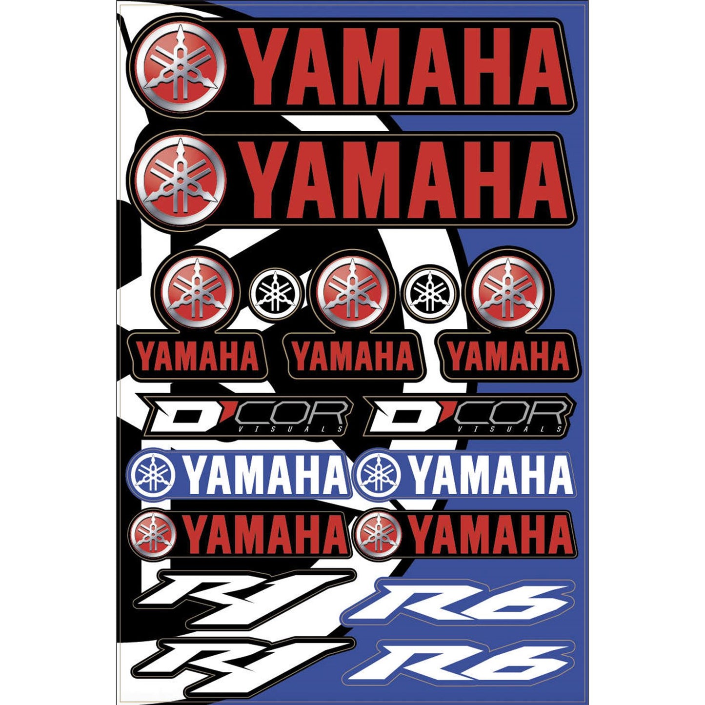 D'Cor Street Decal Sheet for Yamaha [MPN: 40-50-102]_33159