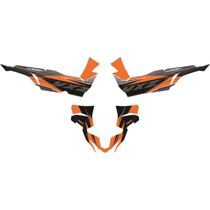 D'Cor Complete Graphic Kit Orange/Black for Yamaha YXZ [MPN: 20-50-469]_33175