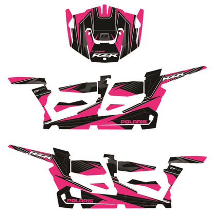 D'Cor Complete Graphic Kit Pink/Black for Polaris RZR4  [MPN: 20-60-113]_33204