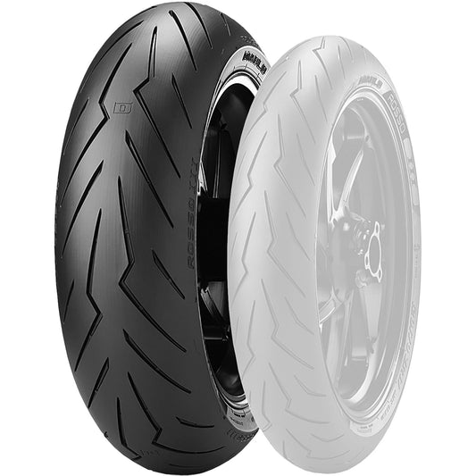 Pirelli - Powersports Diablo Rosso III Rear Tire - 180/55ZR17 (73W) Radial 2635500_33346