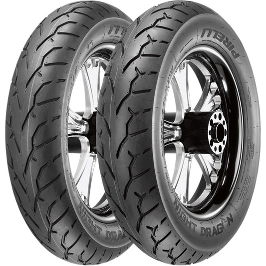 Pirelli - Powersports Night Dragon Tire - Front 130/60B19 61H Belted Bias 2812100_454045