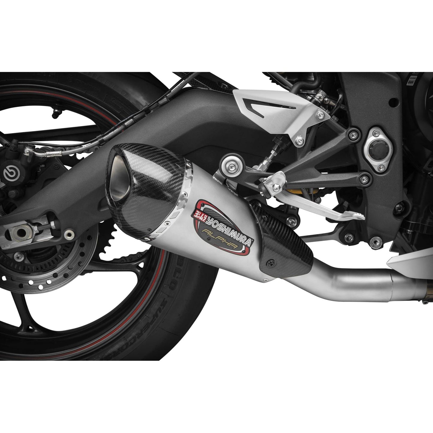 Yoshimura Alpha-T Street Slip-On Exhaust SS-SS-CF Works 19675BP520_34327