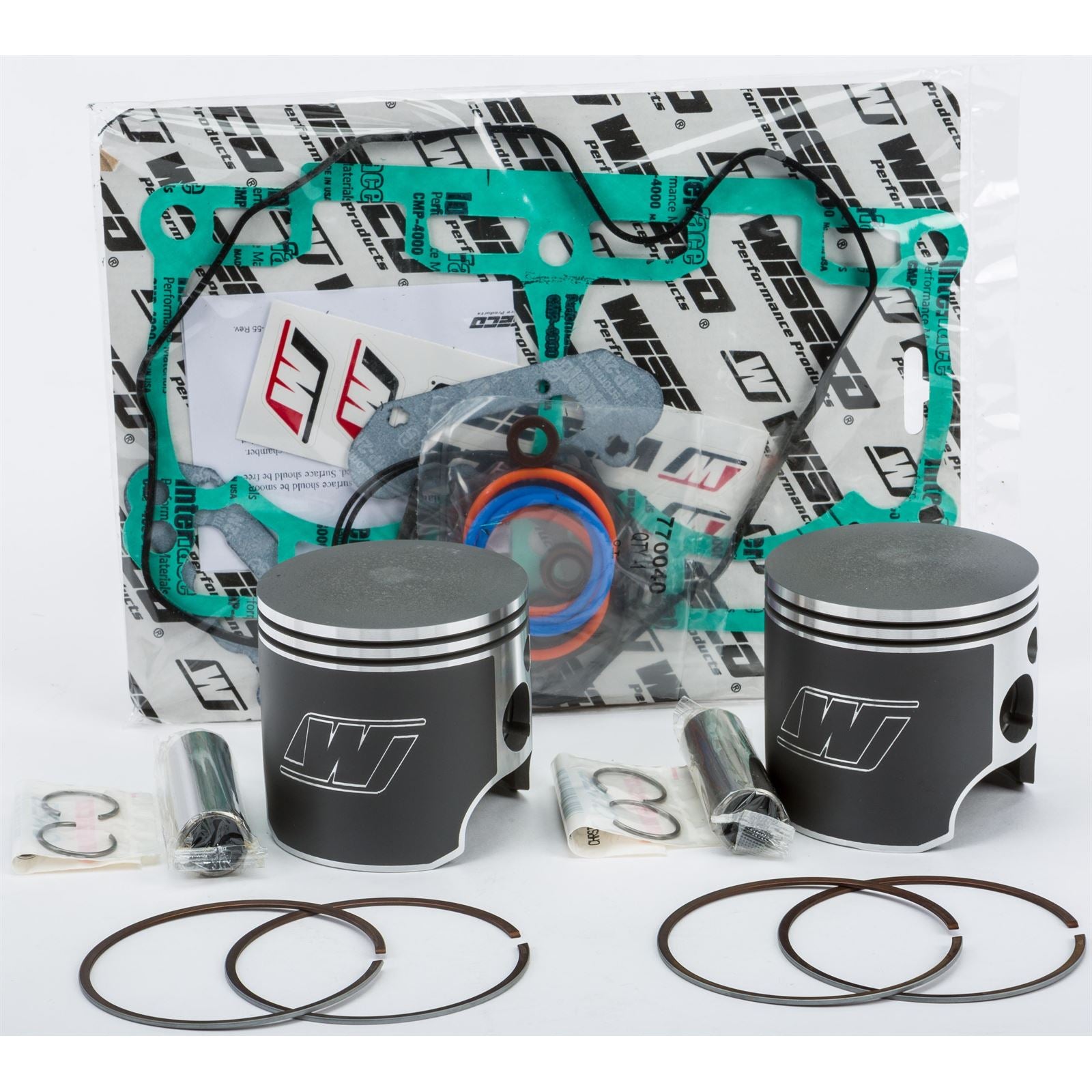 Wiseco - Powersports Standard Bore Snow Mobile Piston Kit Dual Ring SK1404_34834