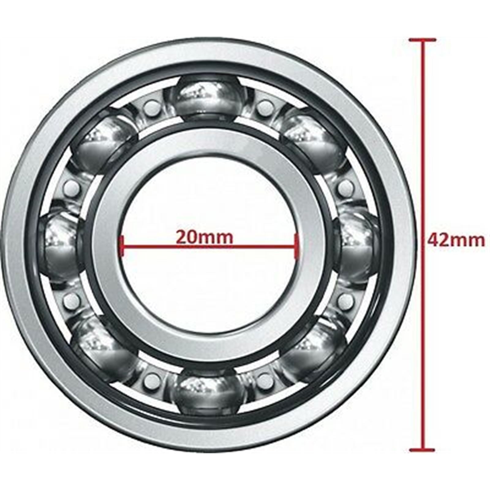 2FastMoto Open Ball Crankcase Bearing 20mmx42mmx12mm 6004C3  017-040_623608
