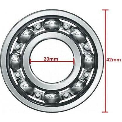 2FastMoto Open Ball Crankcase Bearing 20mmx42mmx12mm 6004C3  017-040_623608