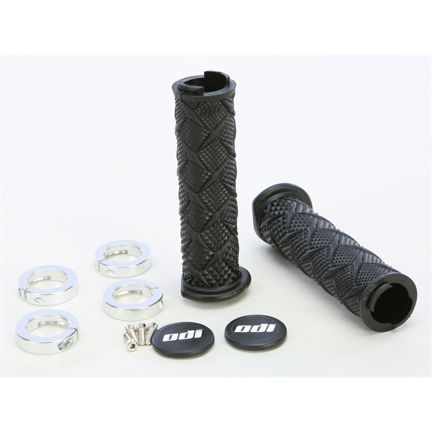 ODI ATV Xtreme Lock-On Grips -  Black/Silver [MPN: J30XTB-S]_35688