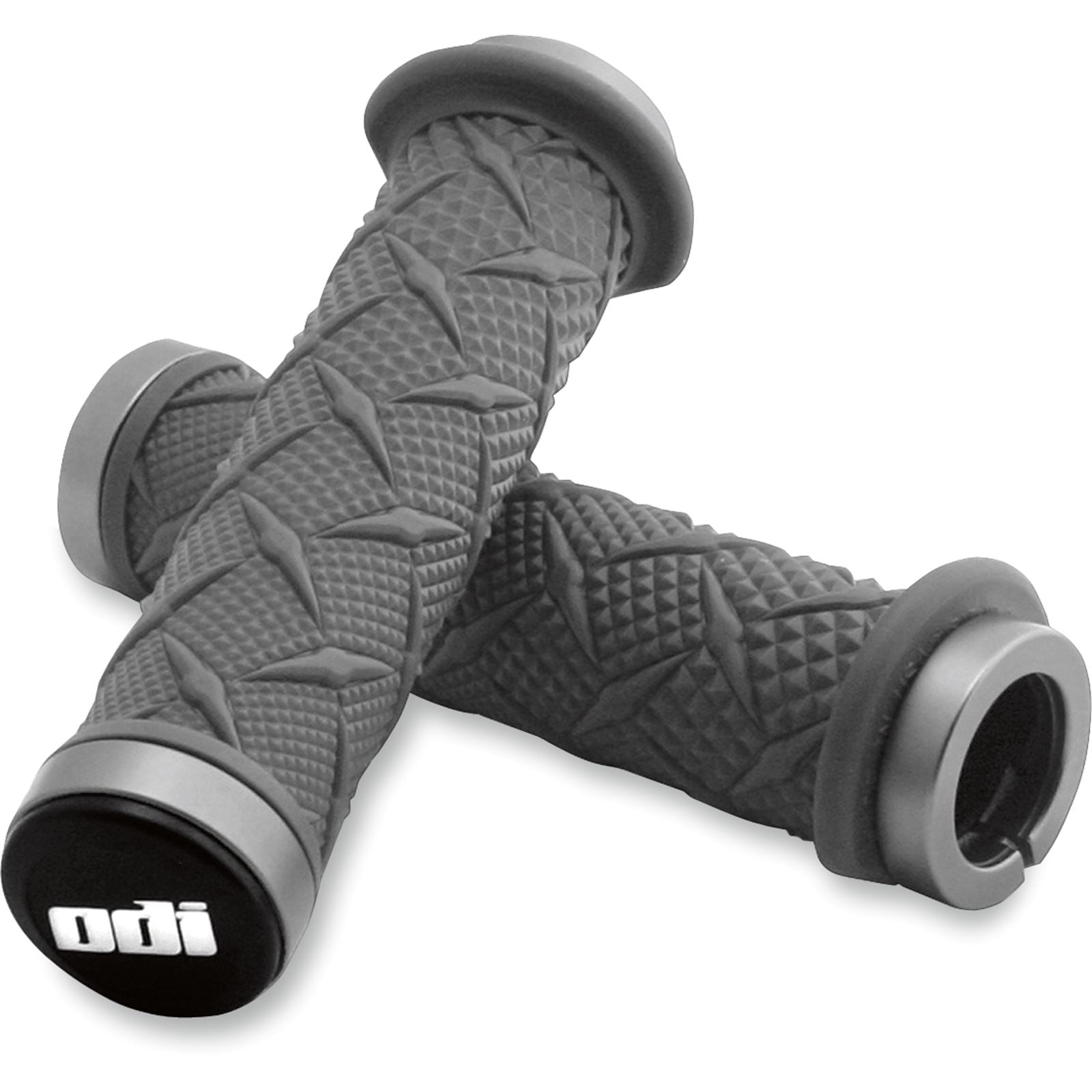 ODI ATV Xtreme Lock-On Grips -  Black/Silver [MPN: J30XTB-S]_450680